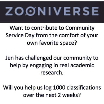Zooniverse Community Service Challenge Zooniverse Community Service Challenge