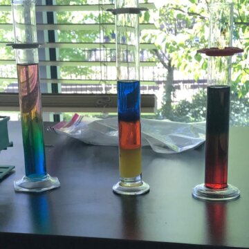 Chemistry Lab - 11 Density Columns