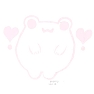 Eva T. - "Pinky", silkscreen Printmaking Final Projects