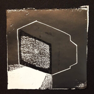 Oscar A. - "Untitled", relief Printmaking Final Projects