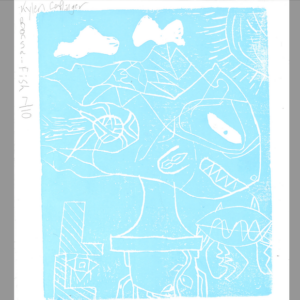 Kylen C. - "Bonsai Fish", relief Printmaking Final Projects