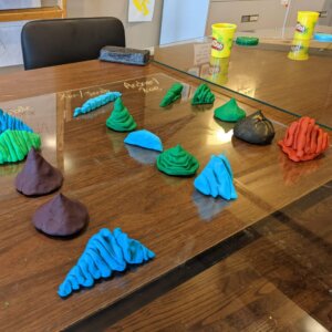 3d Playdoh solids - 4 Playdoh and 3D solids