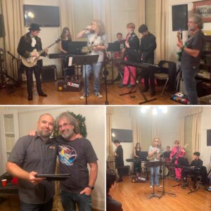 Former Band teacher joins the band for a song