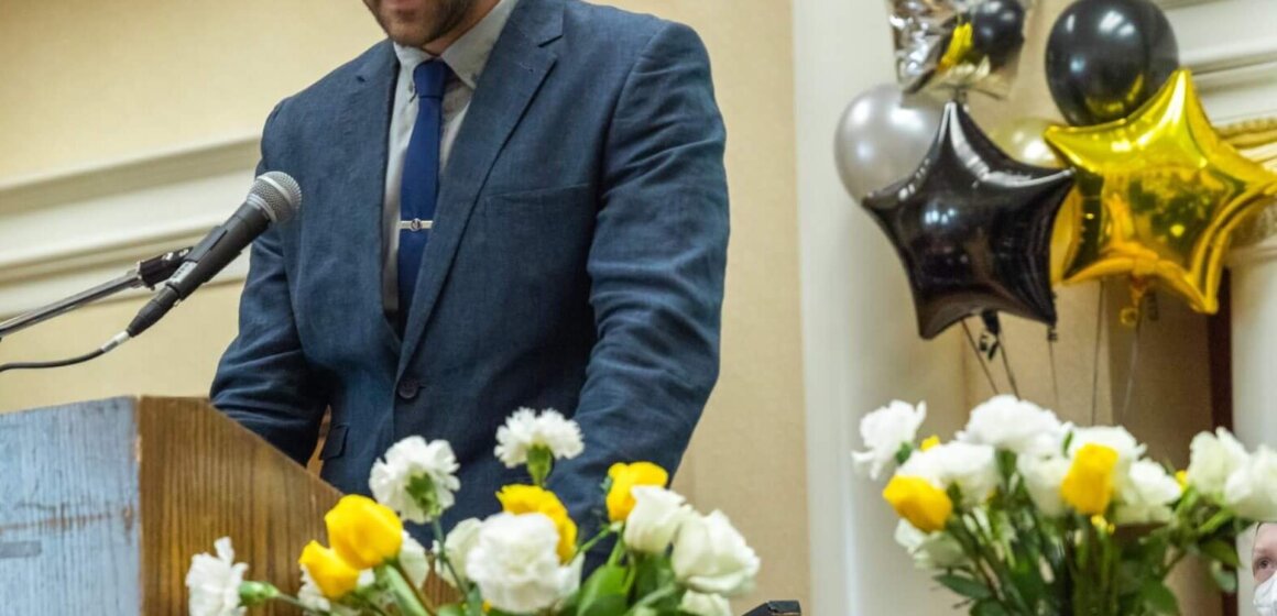 Tony Ziegler '06 as keynote speaker at the 2022 CHS Graduation