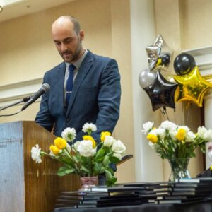 Tony Ziegler '06 as keynote speaker at the 2022 CHS Graduation