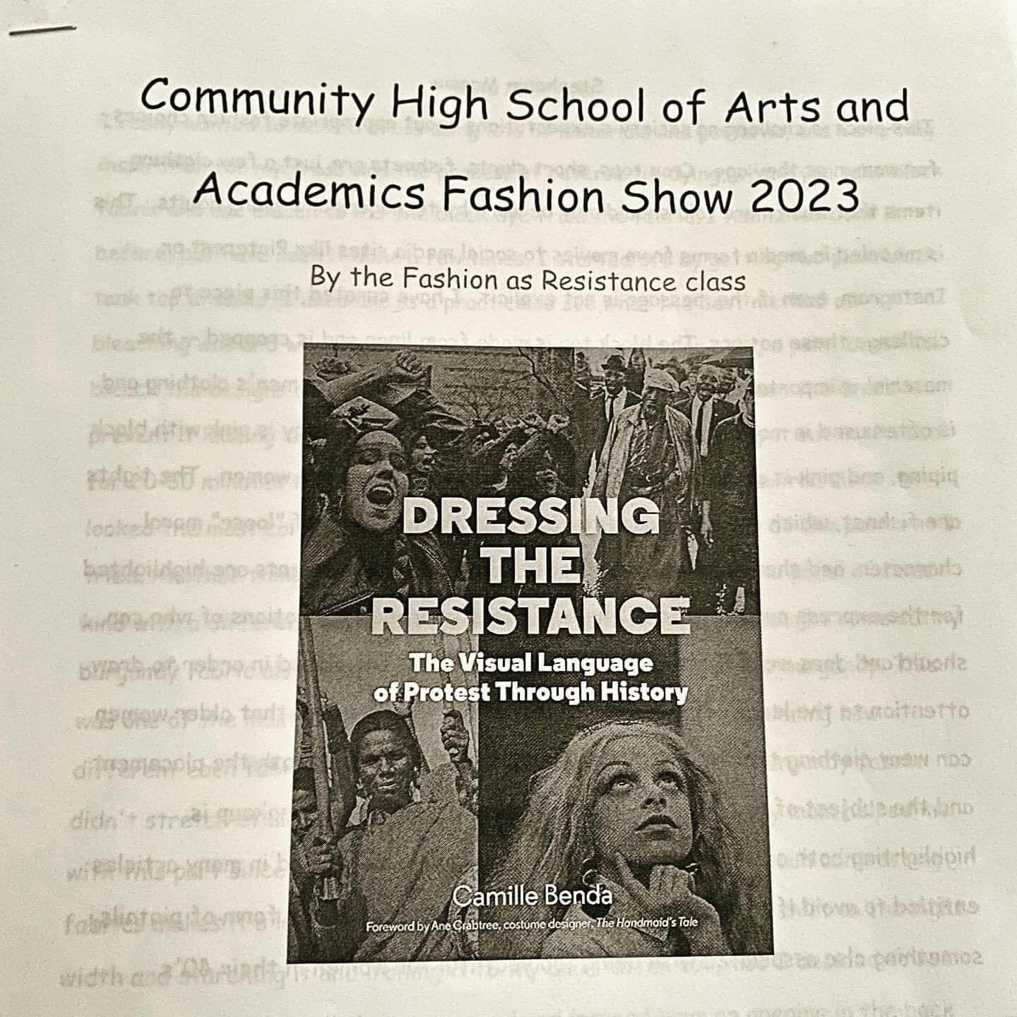 Fashion as Resistance Program