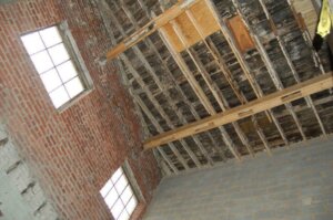 2010 - View up into eventual stairwell Old Warehouse Building