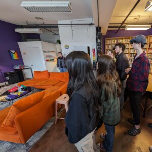 CS - Non-profit Tour - 2 Students taking a tour of local nonprofits.