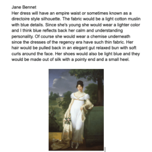 Jane Austen (Group 4) - 1 Jane Austen Ball