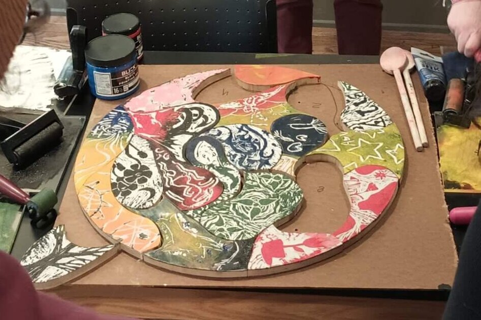 Piece by Piece: Printmaking Puzzle Workshop with the Springhouse Printers' Devils - 11