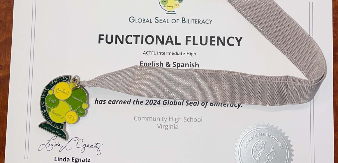 Global Seal of Biliteracy certificate